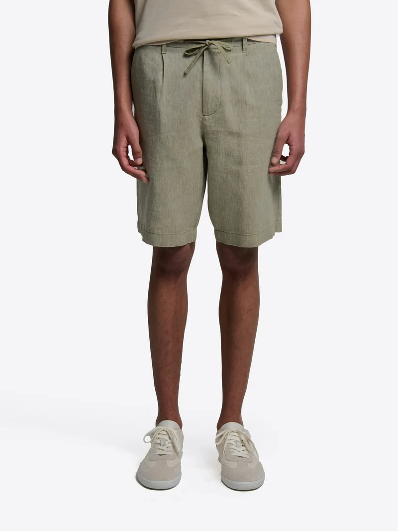 Bermuda slim taille semi-élastiquée