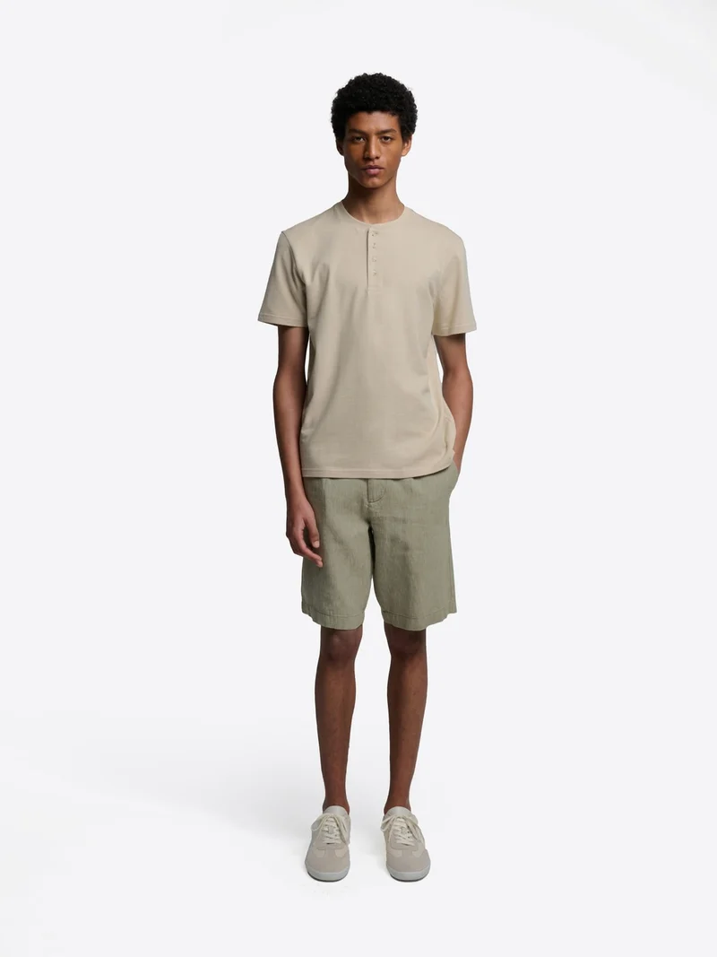 Bermuda slim taille semi-élastiquée