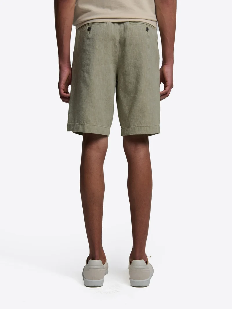 Bermuda slim taille semi-élastiquée