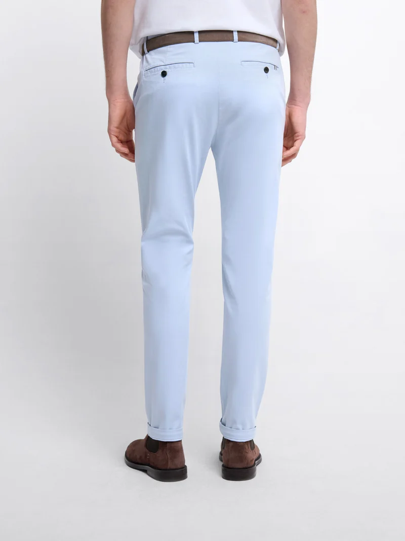 Chino en coton mélangé