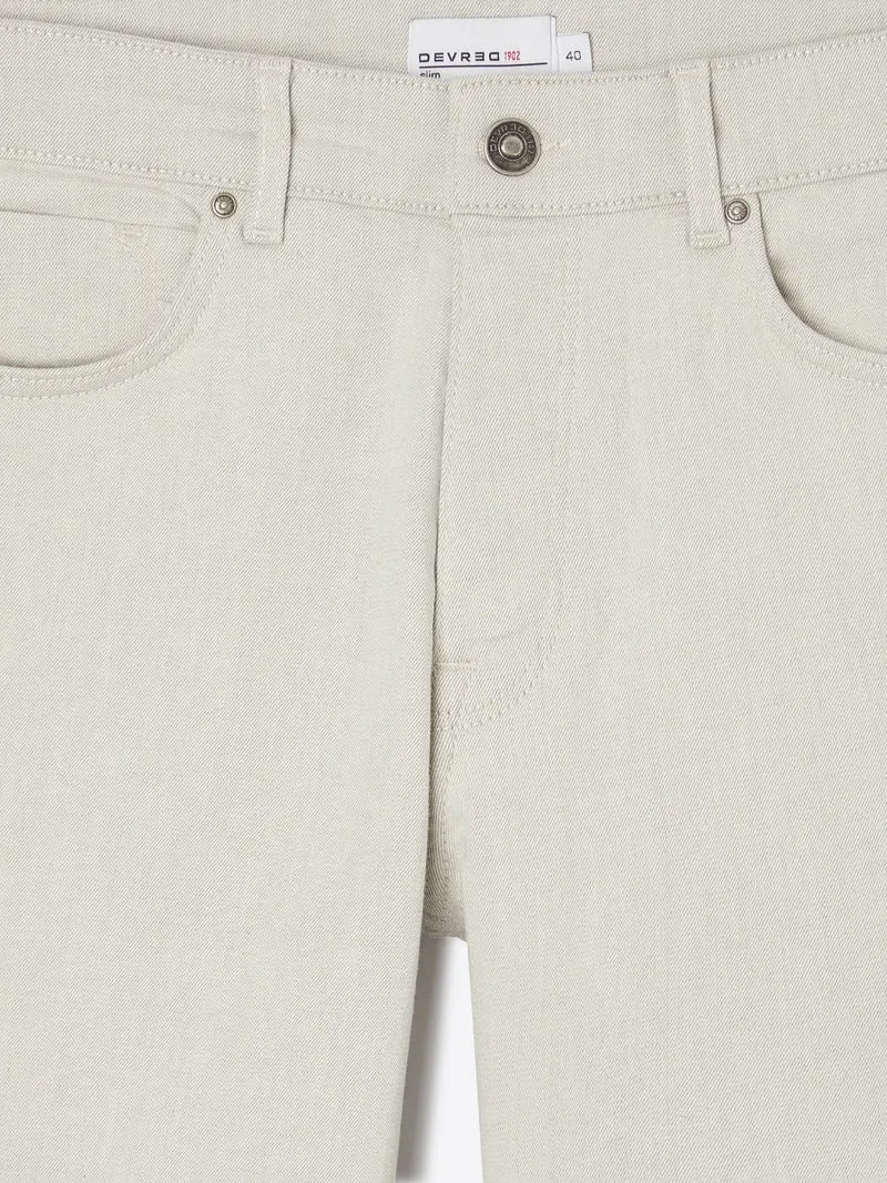 Jean couleur slim en coton stretch