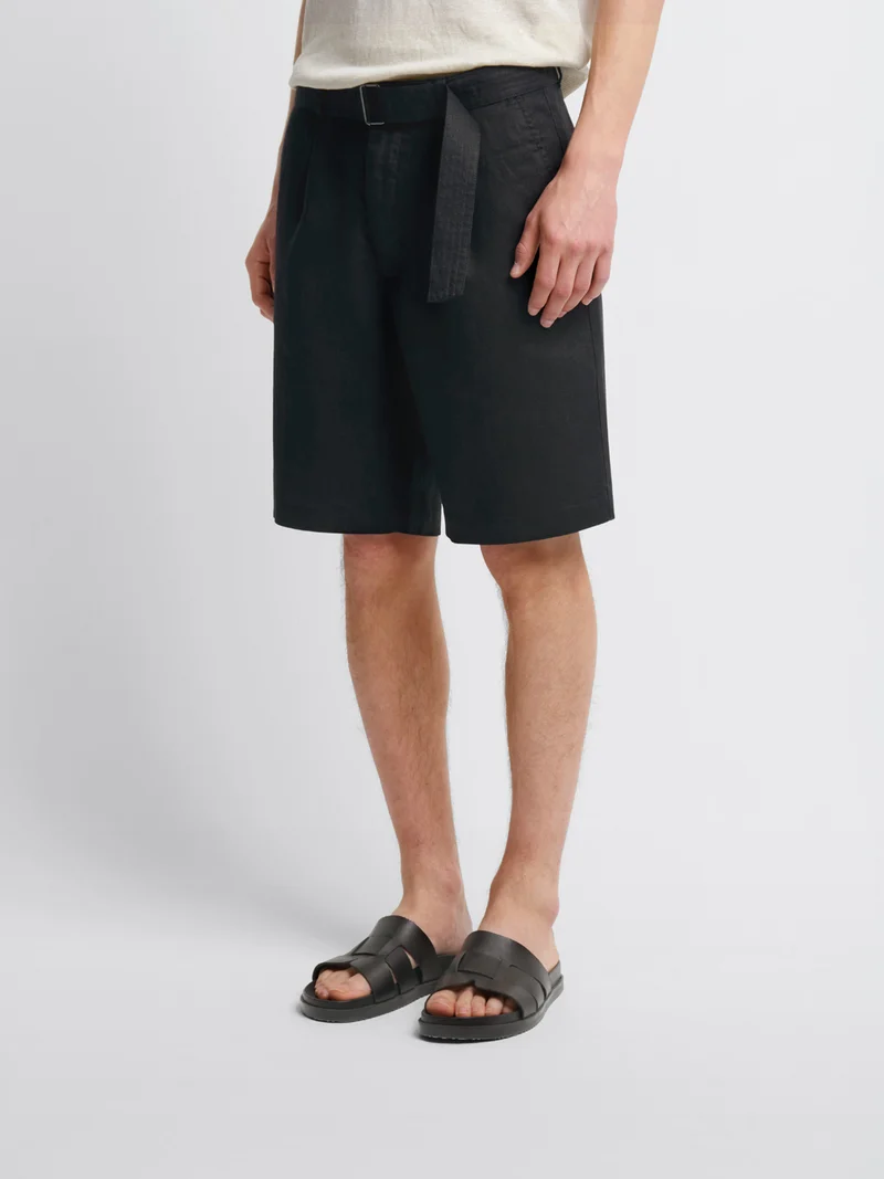 Bermuda loose en coton lin - L'atelier