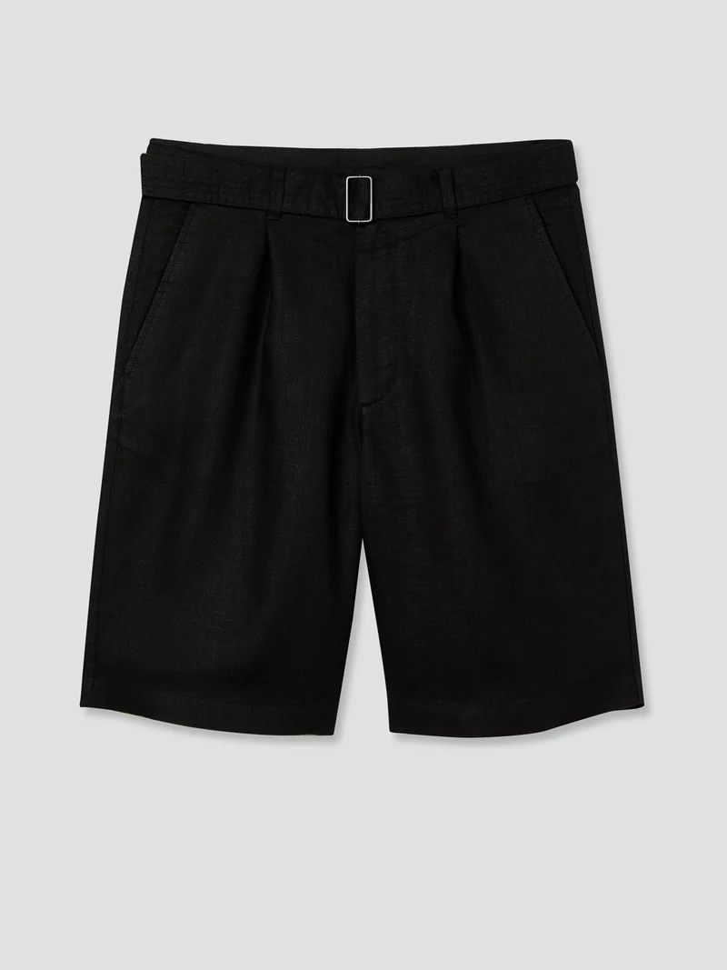 Bermuda loose en coton lin - L'atelier