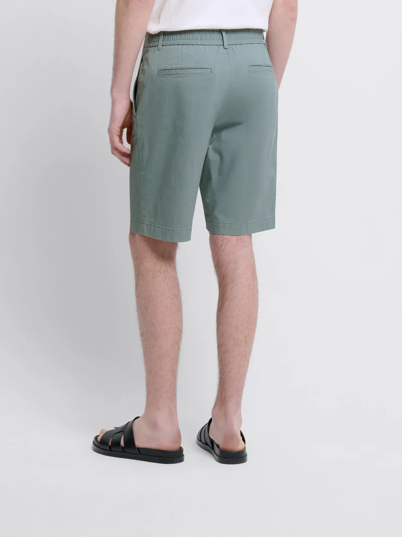 Bermuda slim taille semi-élastiquée