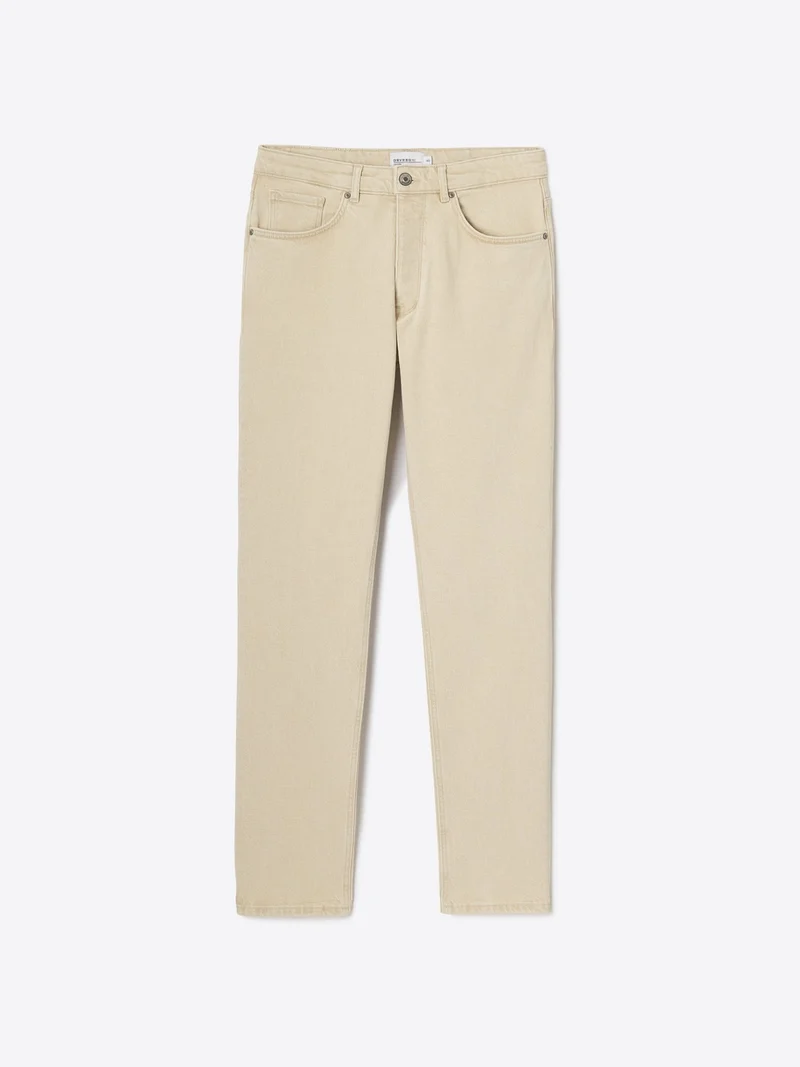 Jean couleur regular en coton lyocell