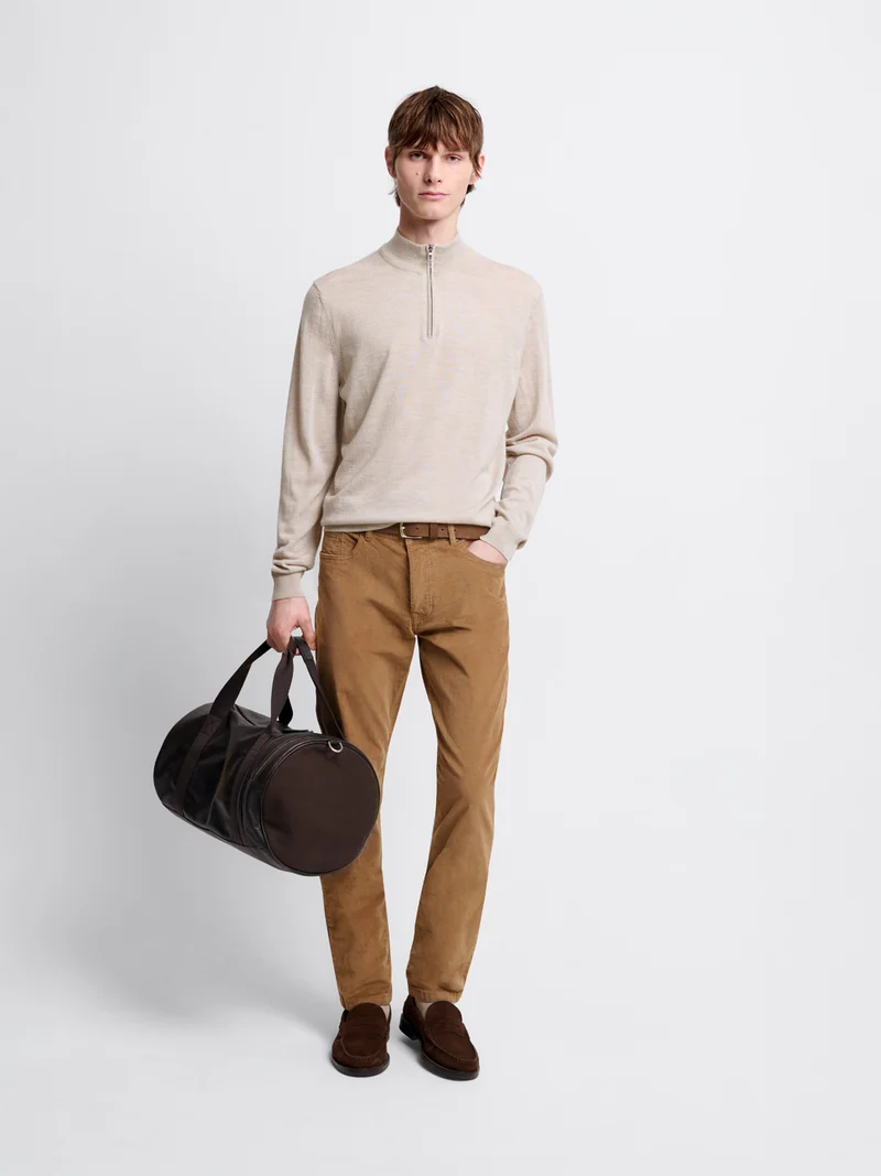 Jean couleur slim en velours
