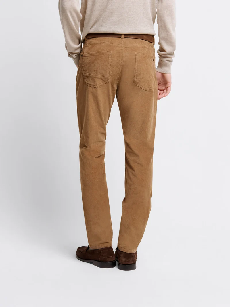 Jean couleur slim en velours