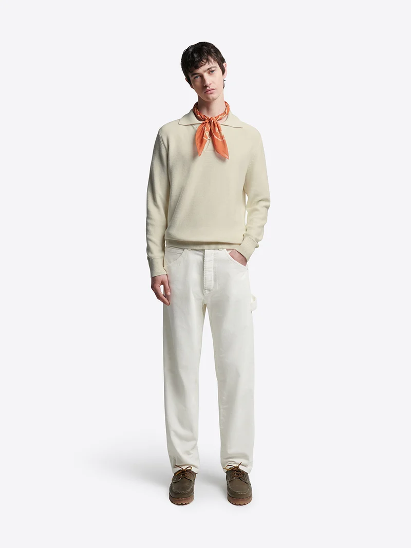 Chino loose fit en velours côtelé