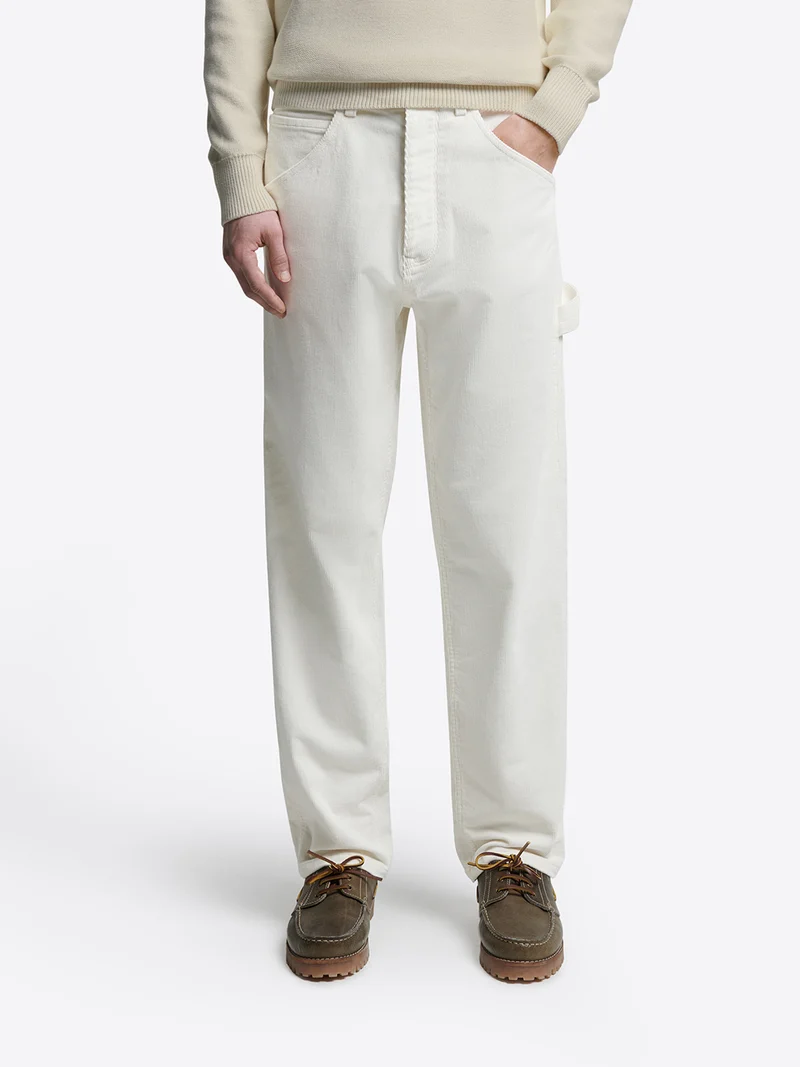Chino loose fit en velours côtelé