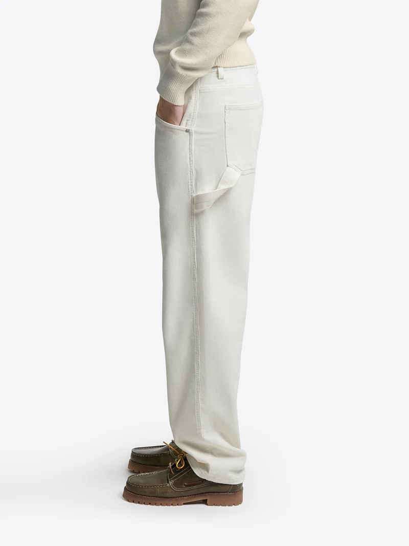 Chino loose fit en velours côtelé