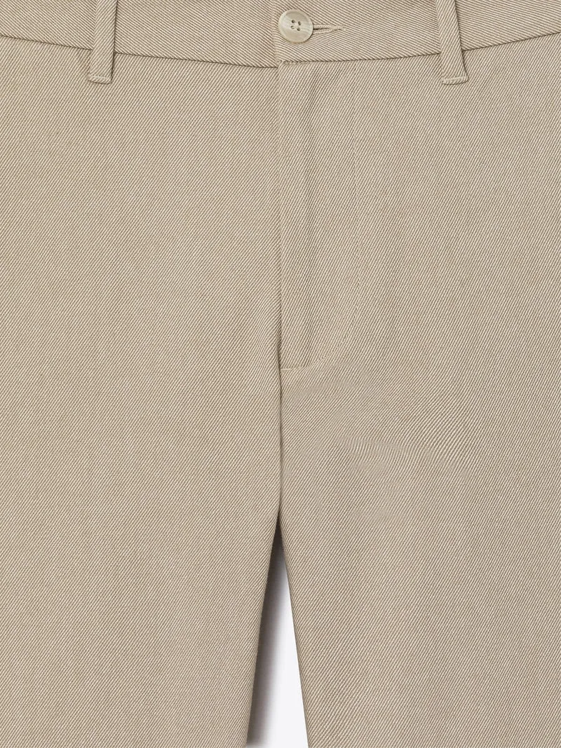Chino slim en coton taille élastique