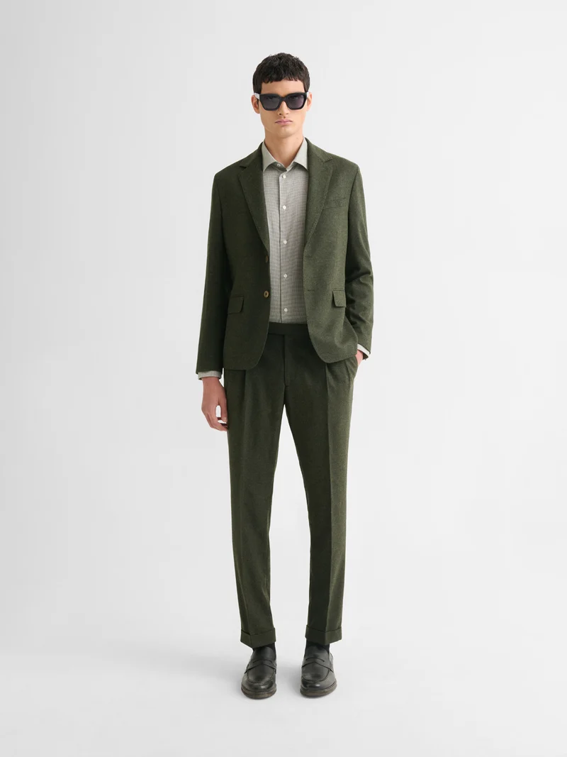 Pantalon de costume slim à pinces