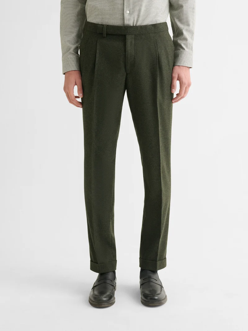 Pantalon de costume slim à pinces