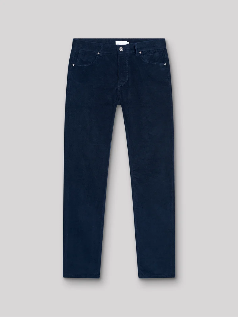 Jean couleur slim en velours