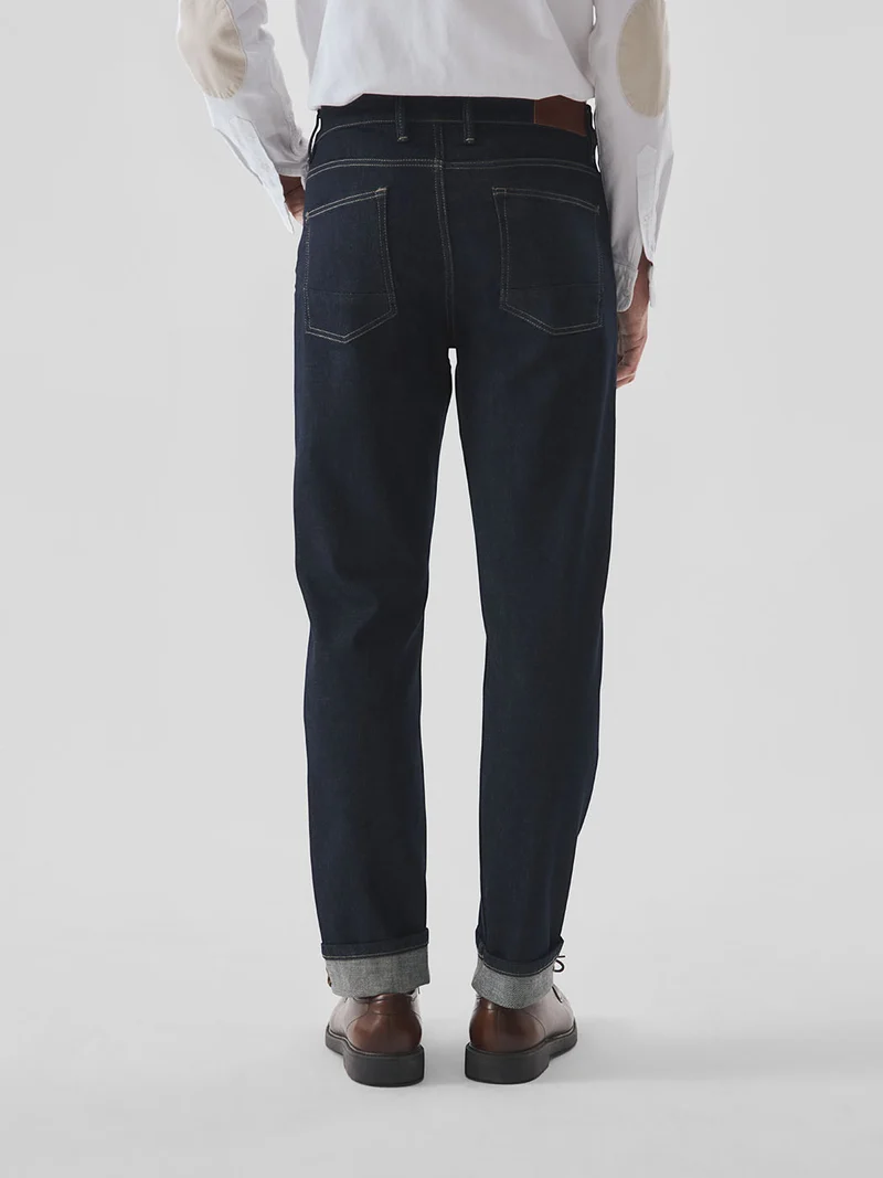 Jean denim regular en coton