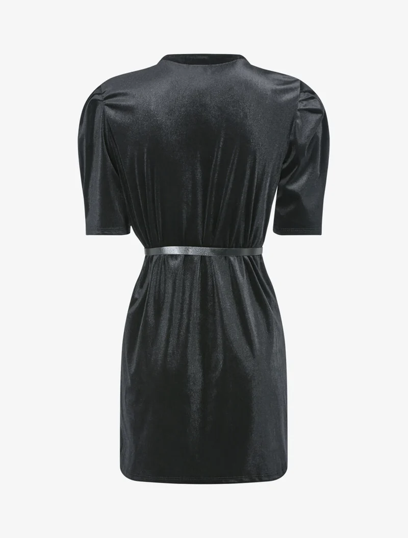 Tunique effet velours - Noir