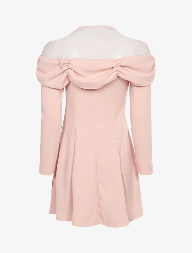 Robe buste à plis - Rose