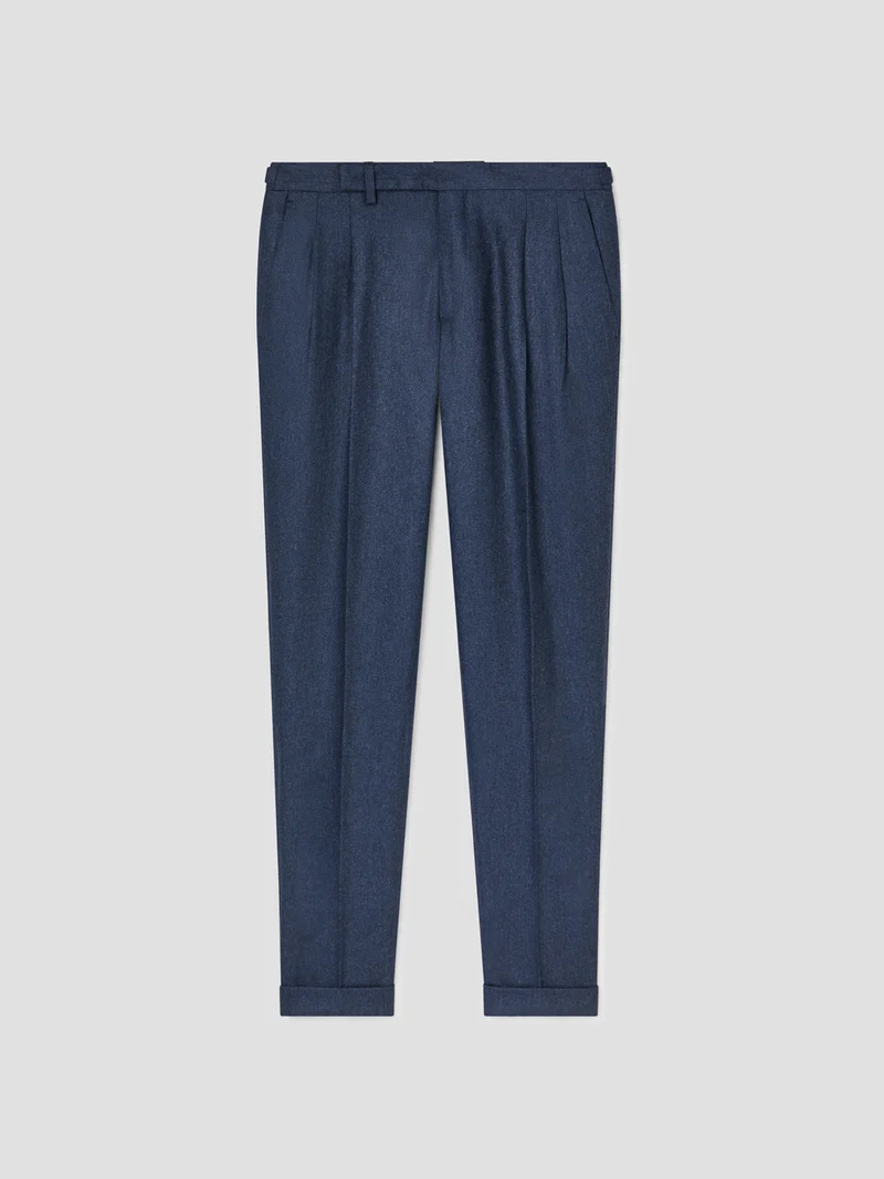 Pantalon de costume slim laine à pinces