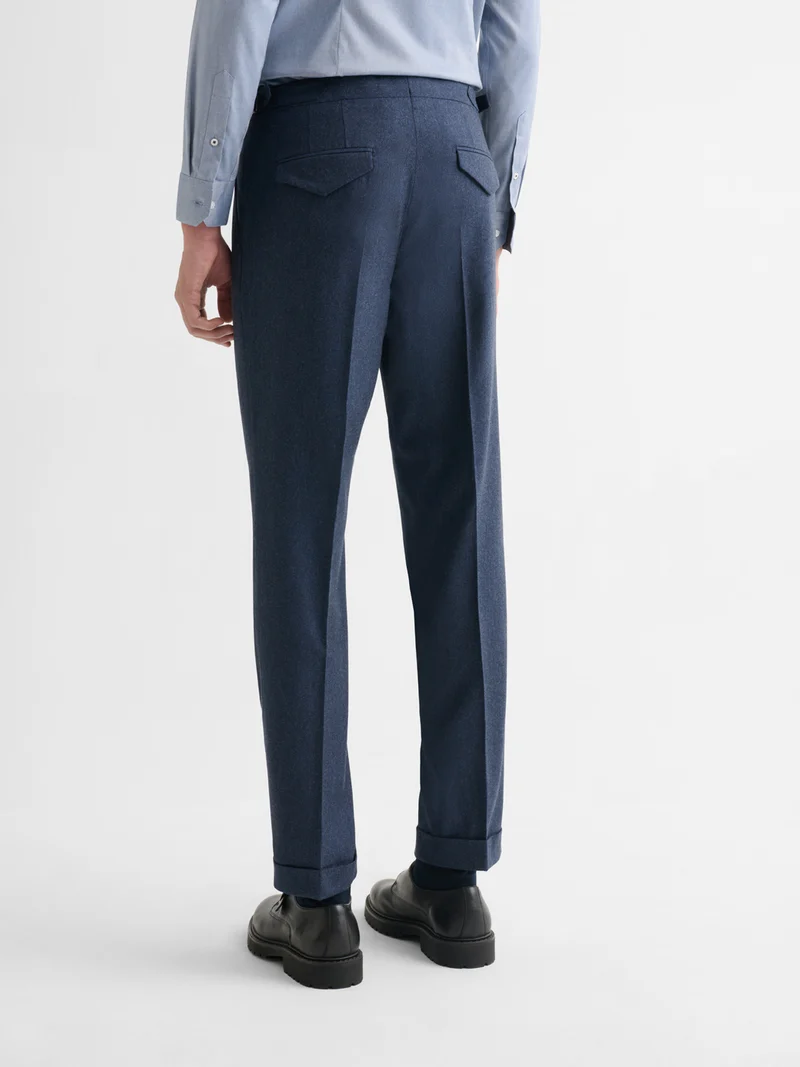 Pantalon de costume slim laine à pinces