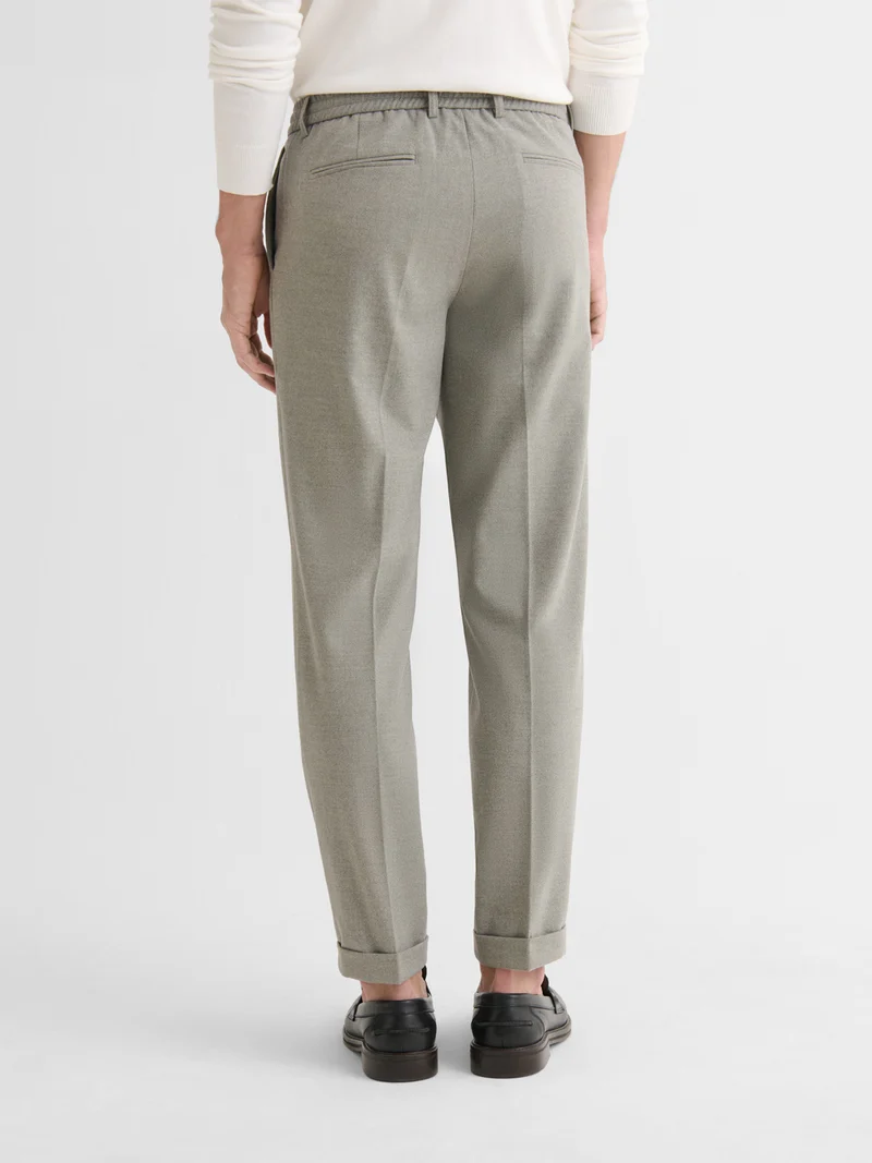 Pantalon de costume taille élastique
