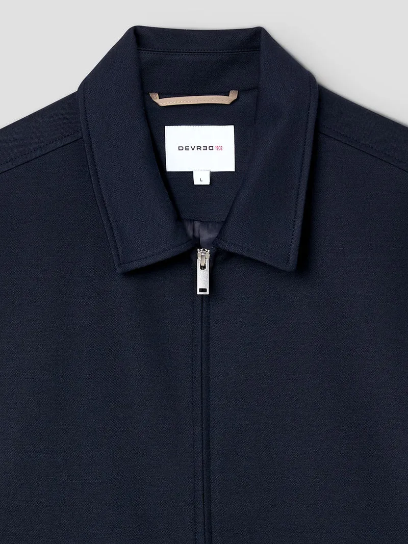 Veste regular en coton col chemise