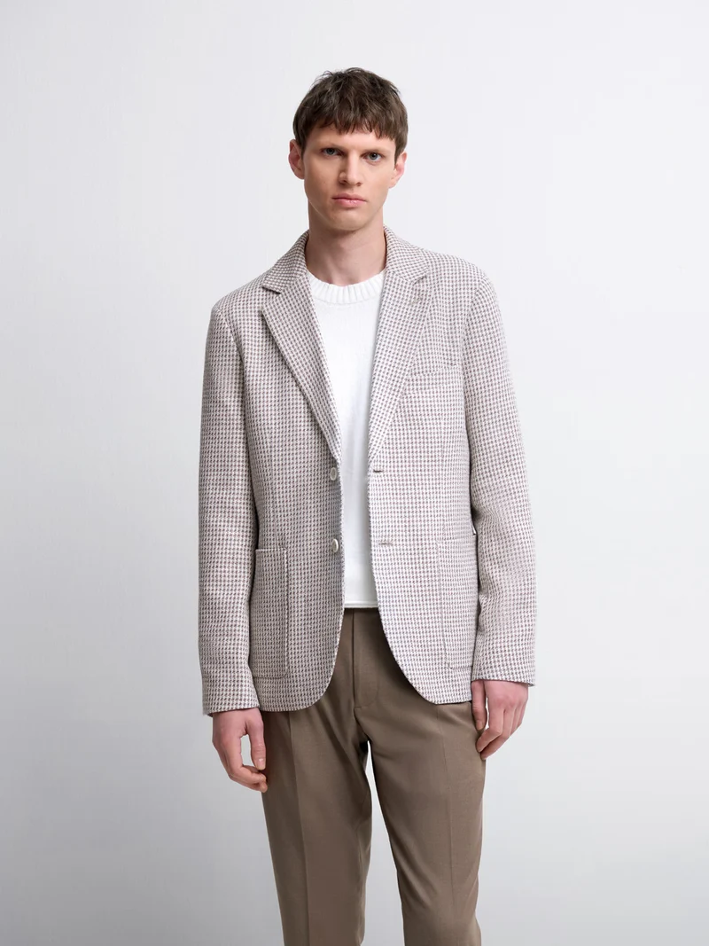 Veste slim à motif