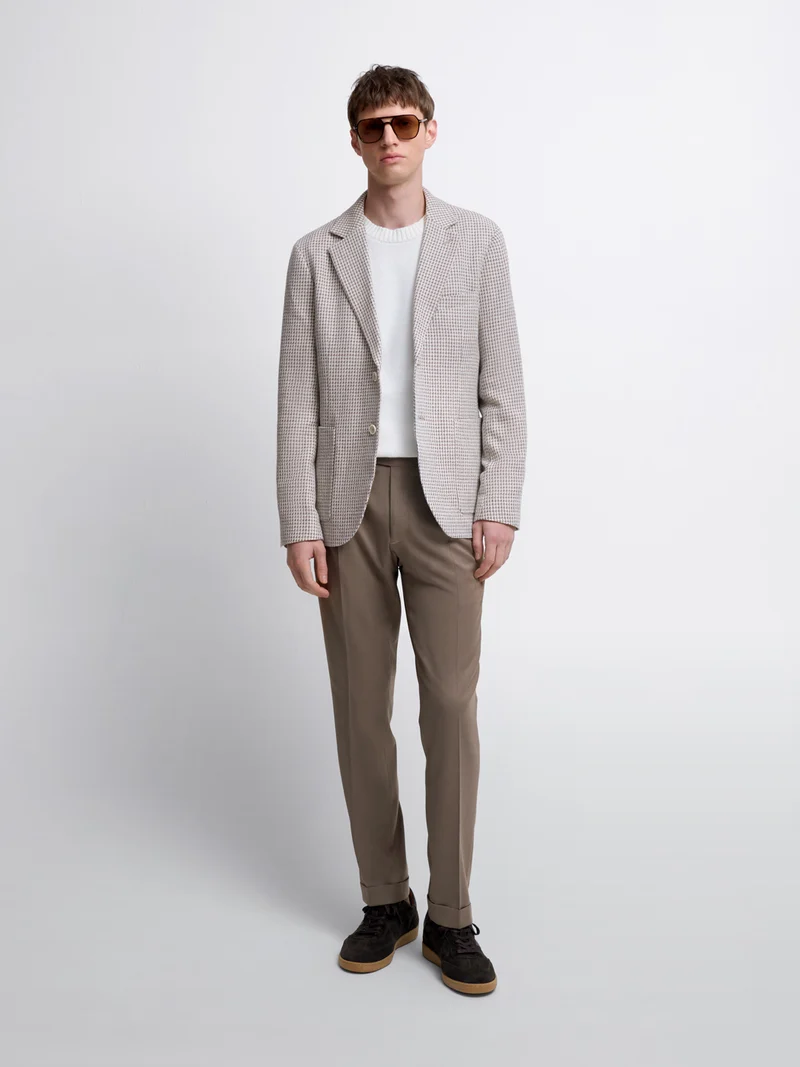 Veste slim à motif