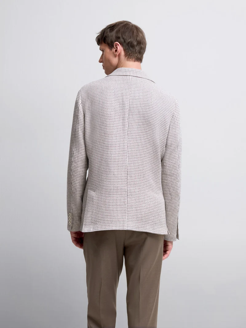 Veste slim à motif