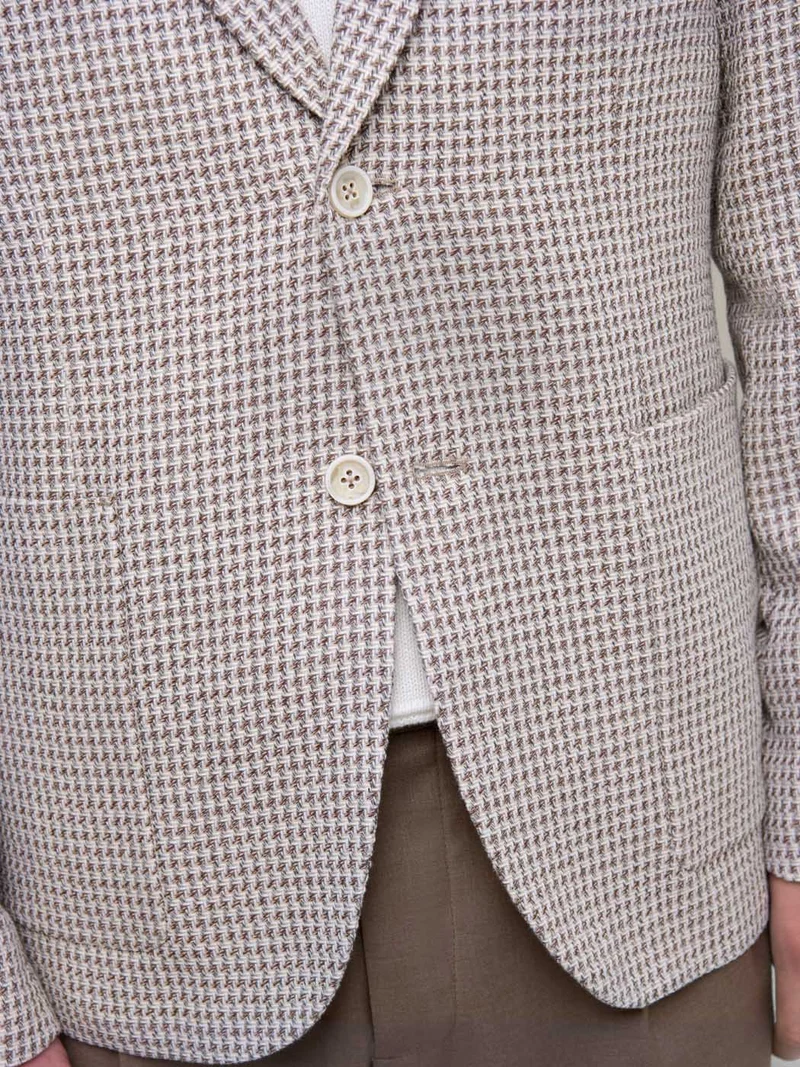 Veste slim à motif