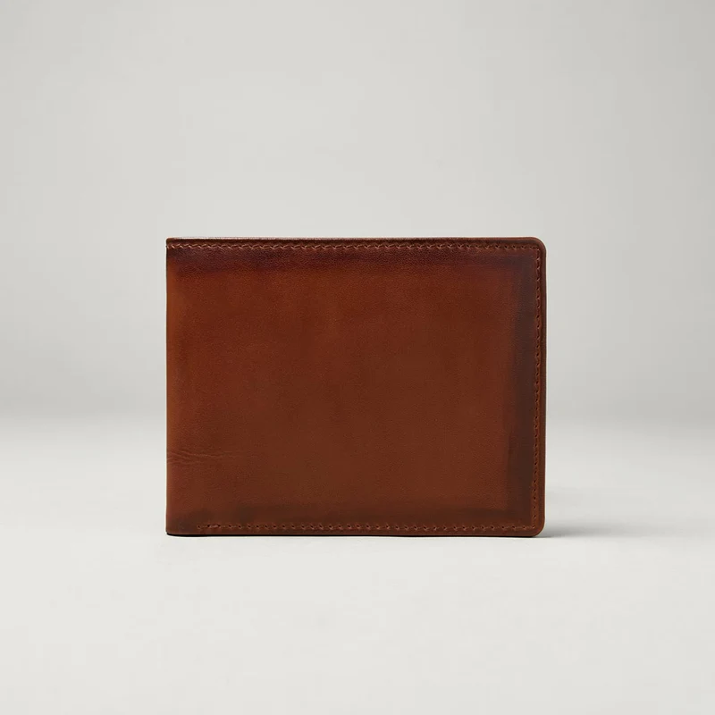 Portefeuille en cuir lisse