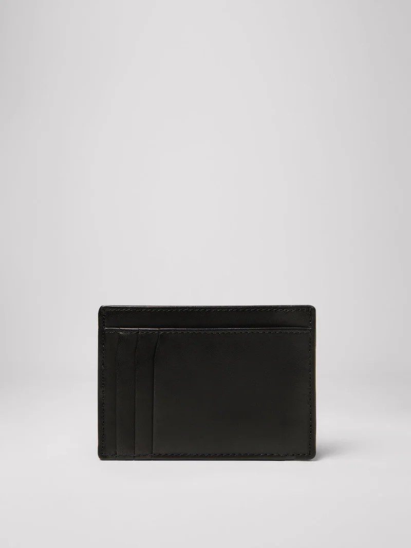 Porte-cartes en cuir patiné