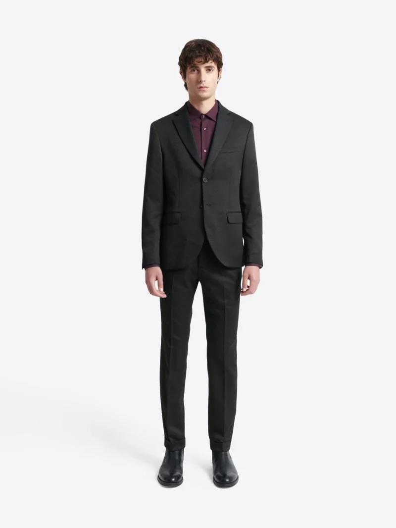 Veste de costume slim en jacquard