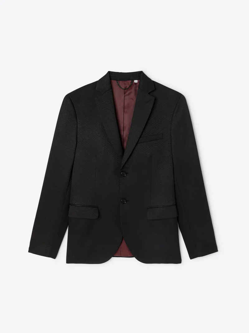 Veste de costume slim en jacquard