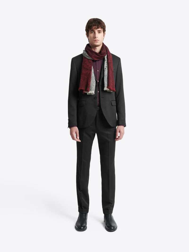 Veste de costume slim en jacquard