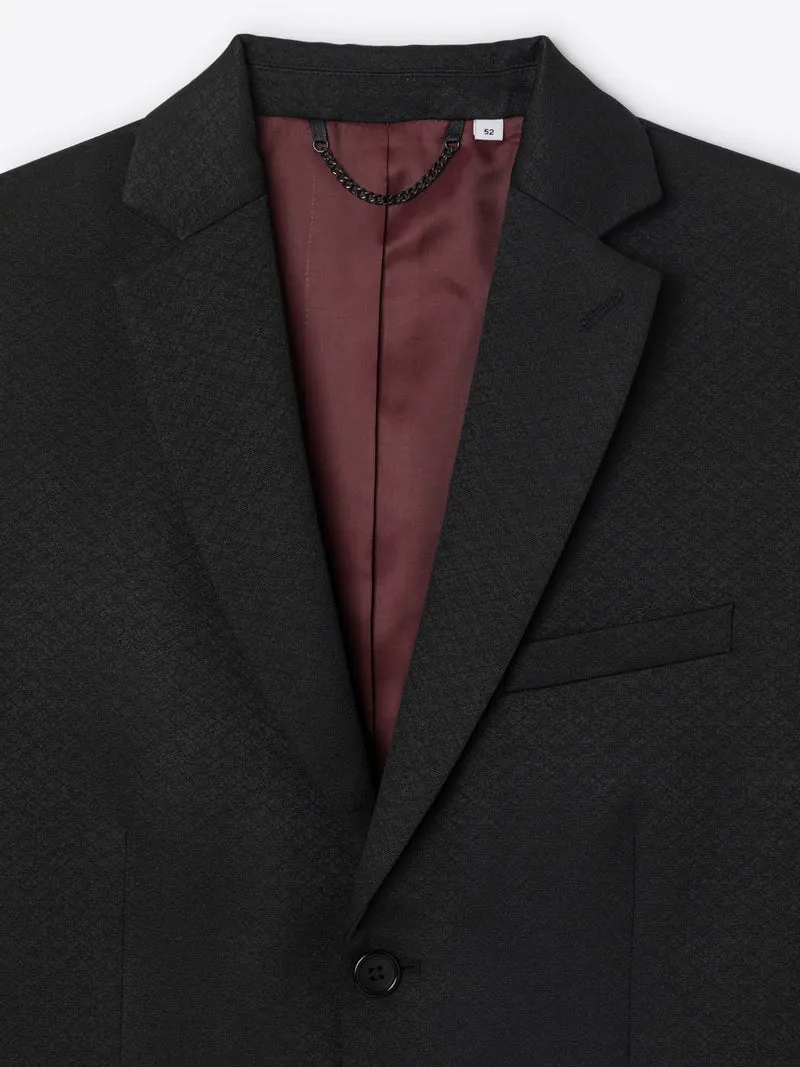 Veste de costume slim en jacquard