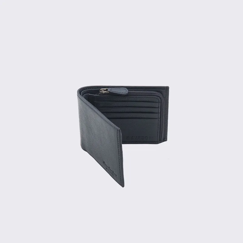Portefeuille en cuir grainé