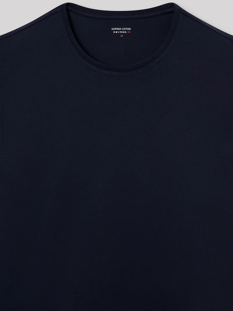 T-shirt col rond en coton Supima®