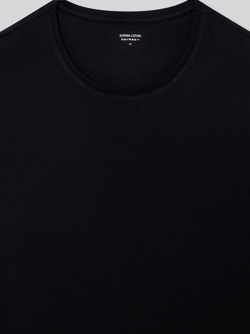 T-shirt col rond en coton Supima®