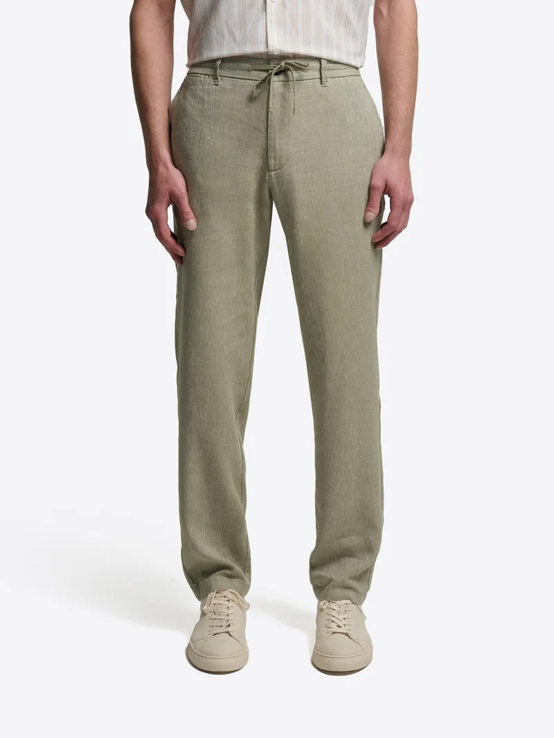 Chino en coton lin