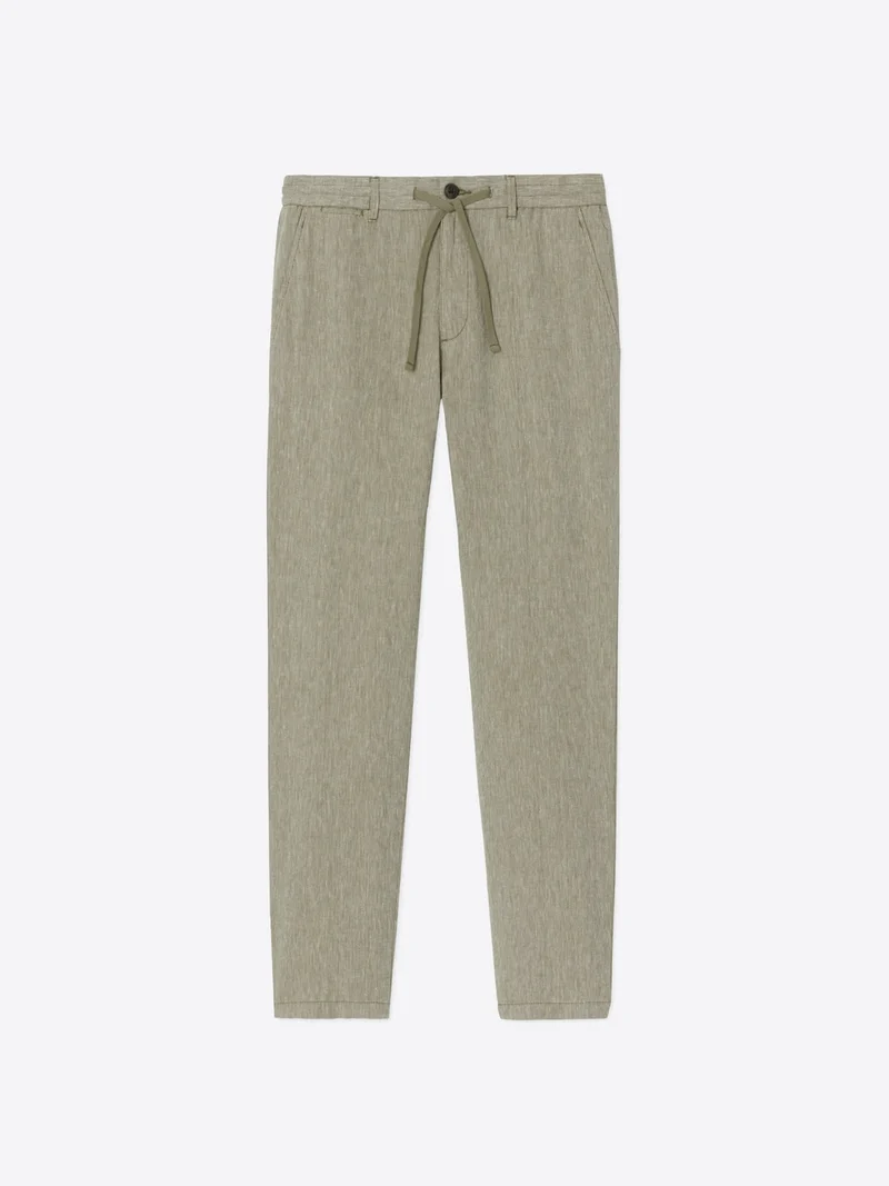 Chino en coton lin