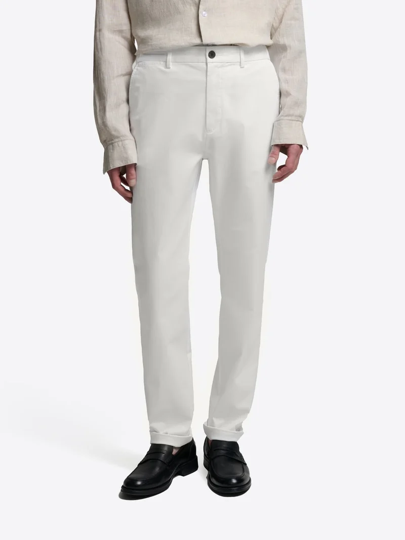 Chino slim en coton mélangé