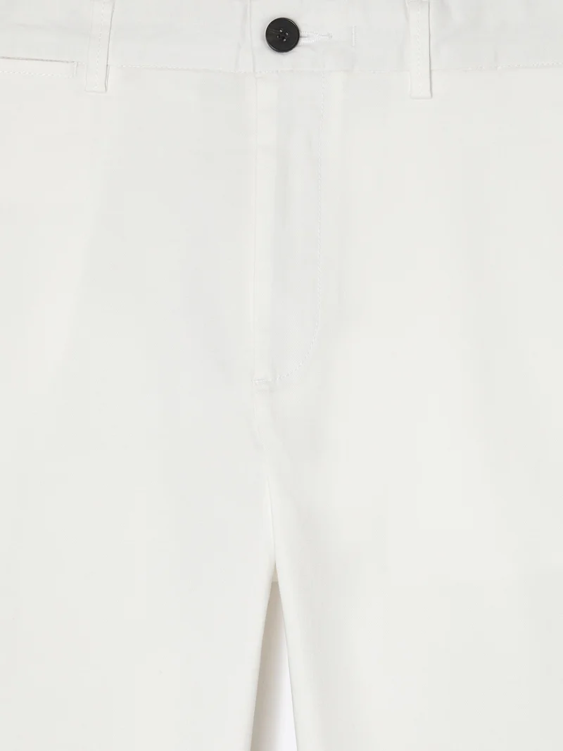 Chino slim en coton mélangé