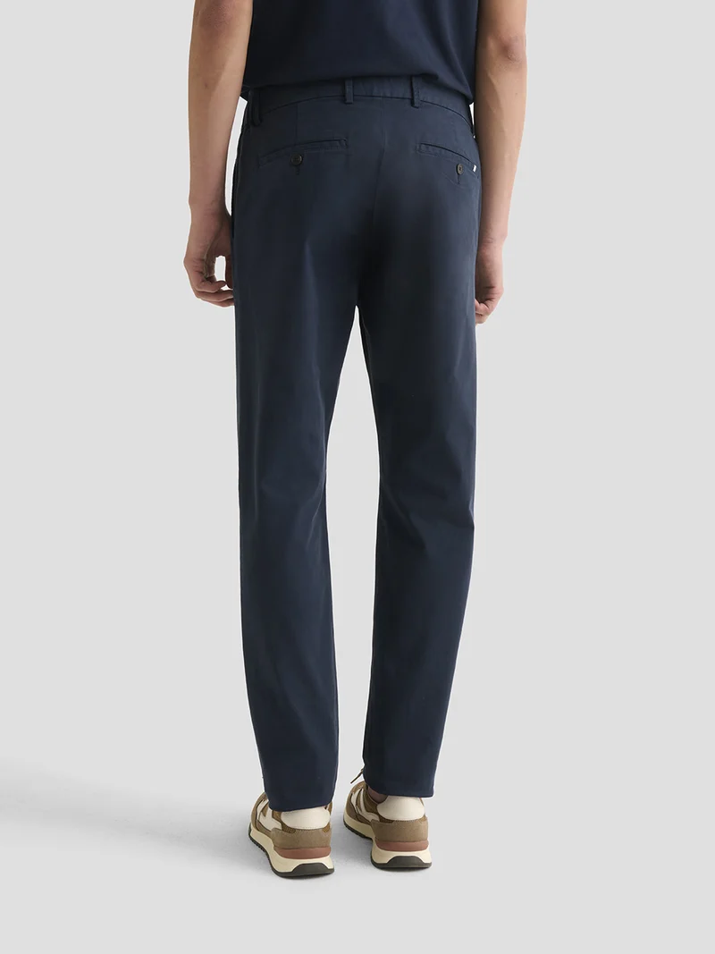 Chino en coton mélangé