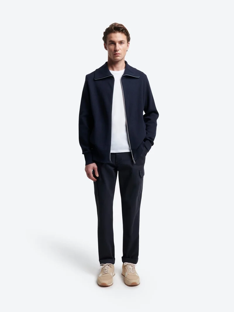 Pantalon cargo slim en coton stretch