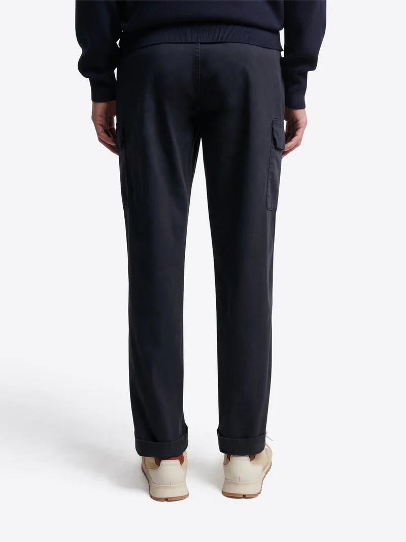 Pantalon cargo slim en coton stretch