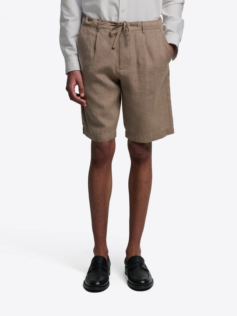 Bermuda slim taille semi-élastiquée