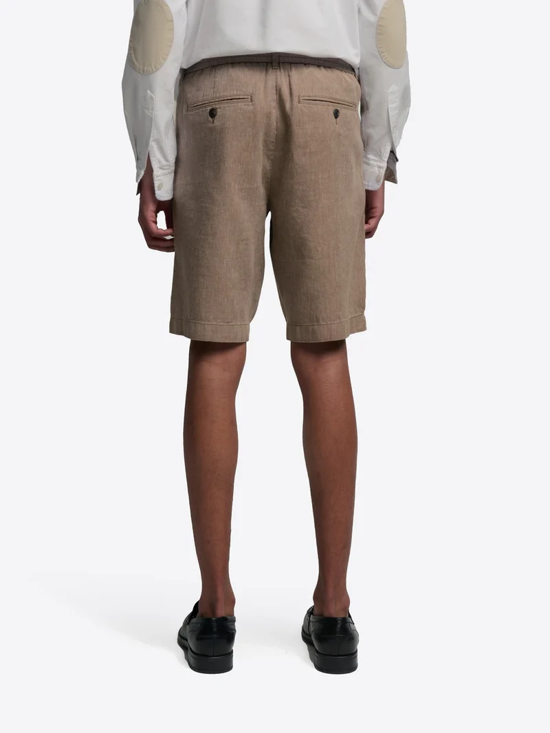 Bermuda slim taille semi-élastiquée