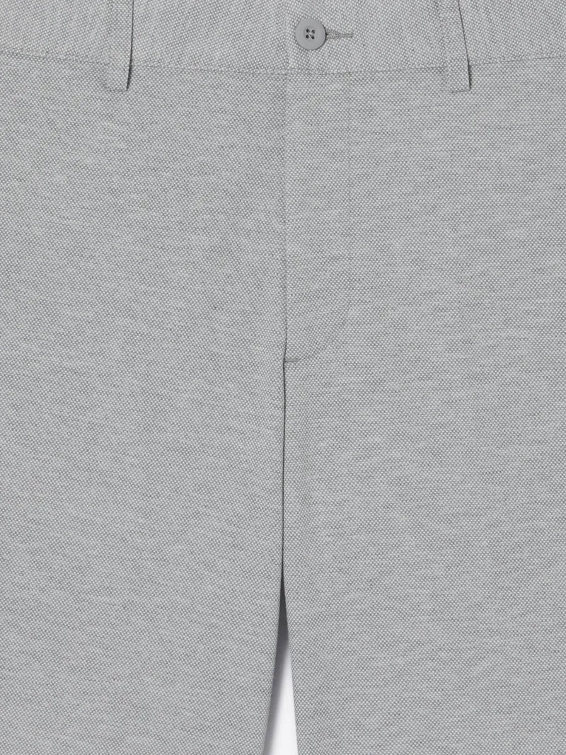 Bermuda slim en maille taille élastique