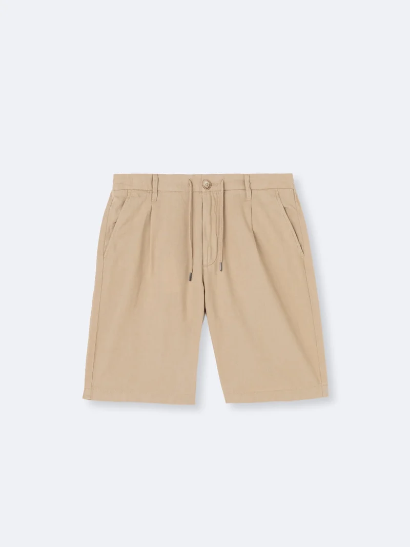Bermuda regular 100% coton lin