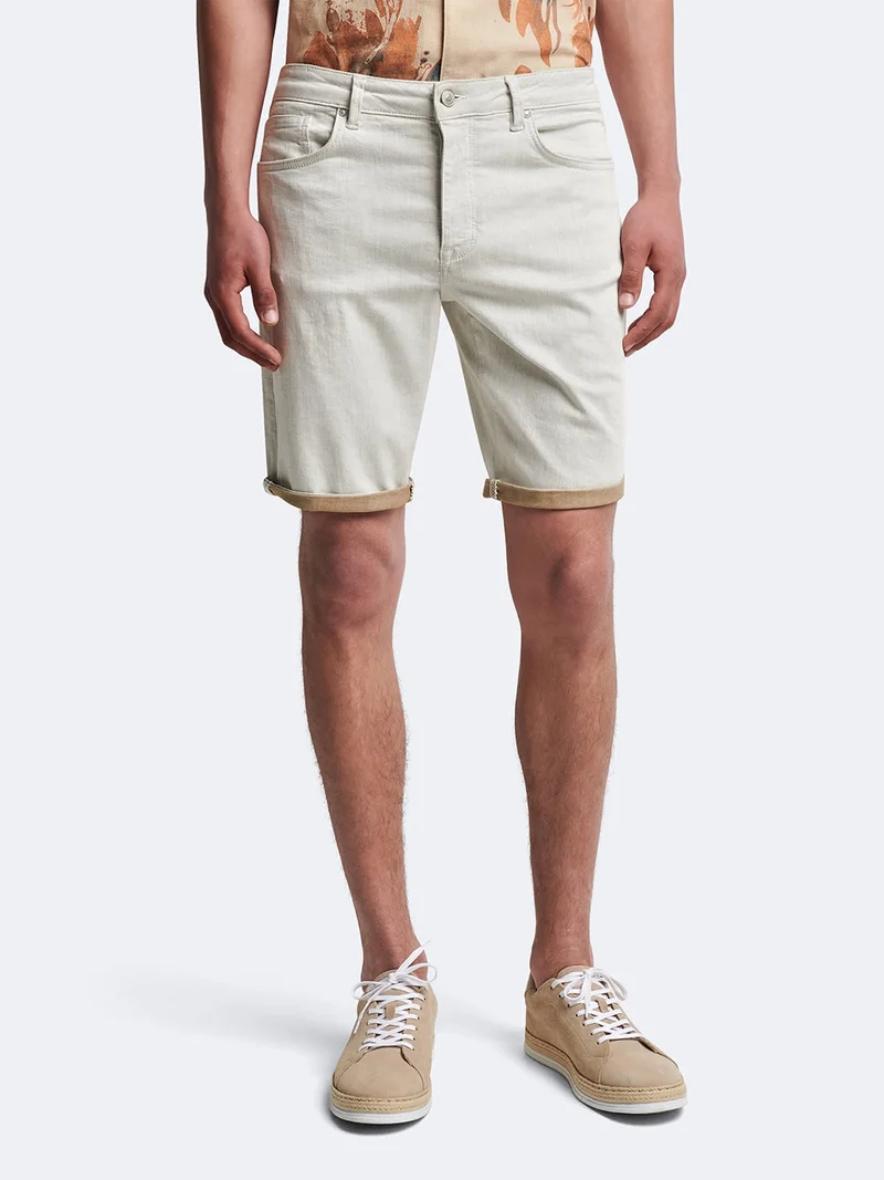 Bermuda regular en coton stretch